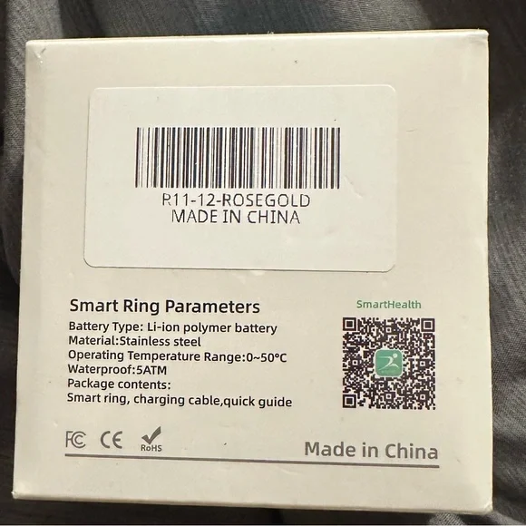 NWT Smart Ring SILVER Next Gen Health, Sleep Monitoring, Fitness Tracker